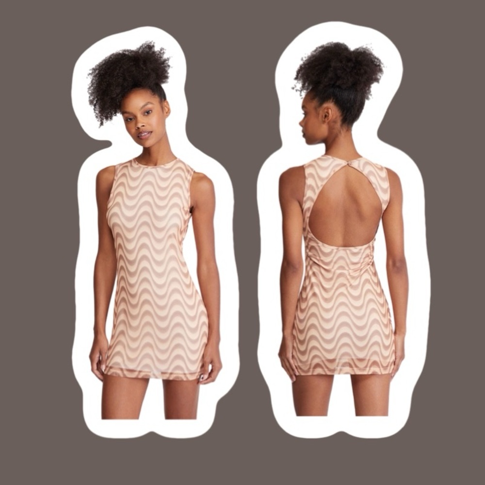 Daisy Street | Urban Outfitters | Mesh | Backless | Mini Dress